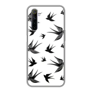 Чохол з пташками на Realme 6 (VPrint) (Ластівки)