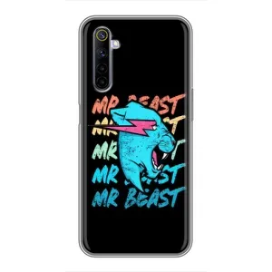 Чехлы Мистер Бист для Реалми 6 (logo Mr beast)
