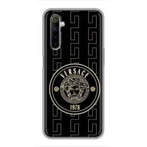 Чехлы VERSACE для Реалми 6 (PREMIUMPrint) (Лого Версаче)