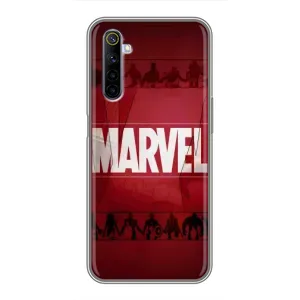 Чехол МАРВЕЛ для Реалми 6 (AlphaPrint) (MARVEL)