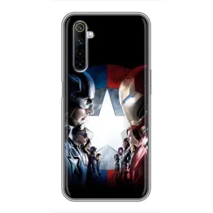 Чехлы с героями Марвел Realme 6 (VPrint) (Марвел стайл)