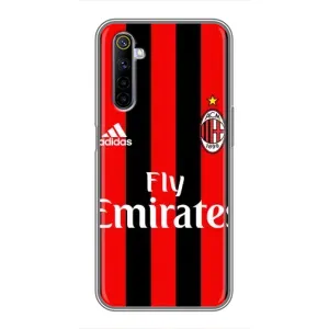 Чехлы для Realme 6 (VPrint) - Футбольные клубы (Milan)