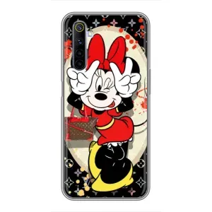 Чехол Disney Mouse Realme 6 (PREMIUMPrint) (Минни peace)