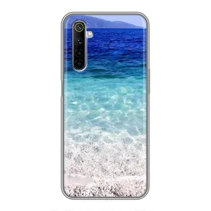 Силиконовый чехол с КАРТИНКАМИ лето для Realme 6 (AlphaPrint) (Море)