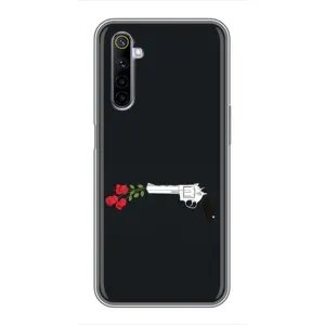 Чехлы (ART) Цветы на Realme 6 (VPrint) (Неожиданные цветы)