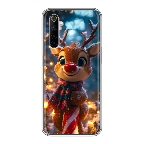 Чохол з принтом «Олень з шарфом» для Realme 6
