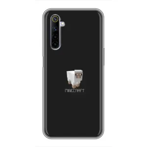 Чехол Майнкрафт на Realme 6 (AlphaPrint) Minecraft (Овечка Майнкрафт)