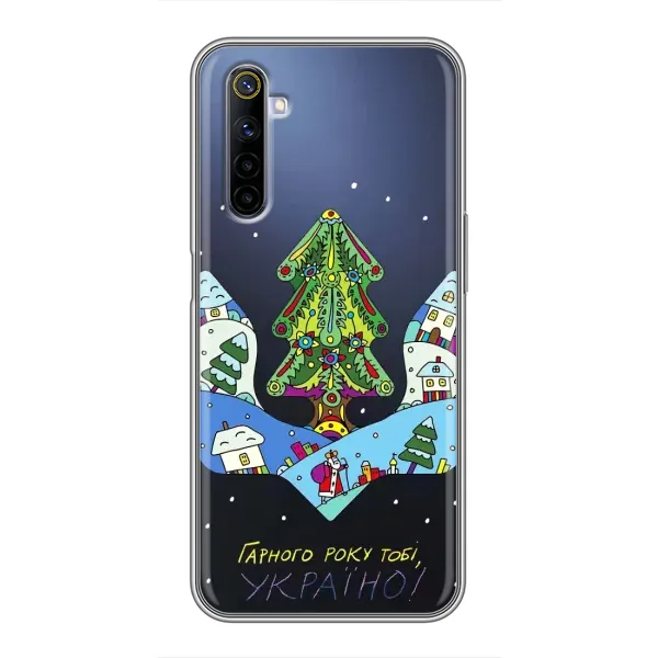 Чехол с принтом «Рождественский герб» для Realme 6 Чехол с принтом «Рождественский герб» для Realme 6
