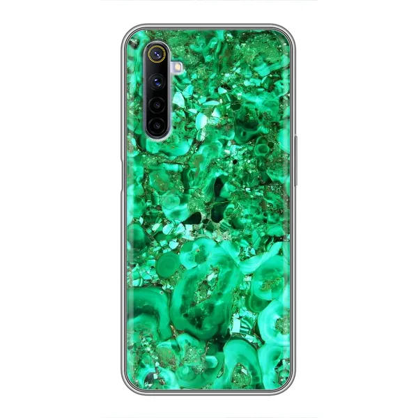 Чехол с принтом «Салатный Мрамор» для Realme 6