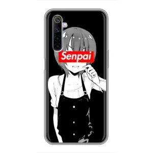 Чехлы Персонажи Аниме Наруто для Realme 6 (AlphaPrint) (Senpai)