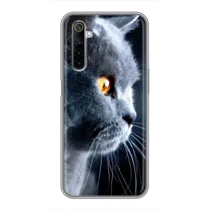 Чехлы с Котиками для Realme 6 (VPrint) (Серый Кот)