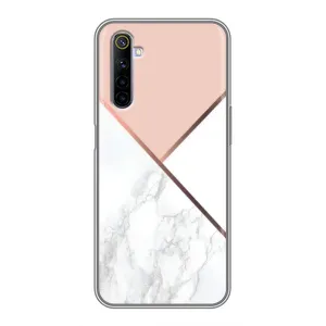 Мраморный чехол на Realme 6 (VPrint) (Тройной мрамор)