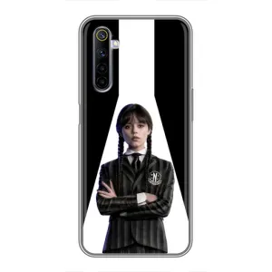 Чехлы Венсдей на Realme 6 Уэнсдей (AlphaPrint) (W-Wednesday)