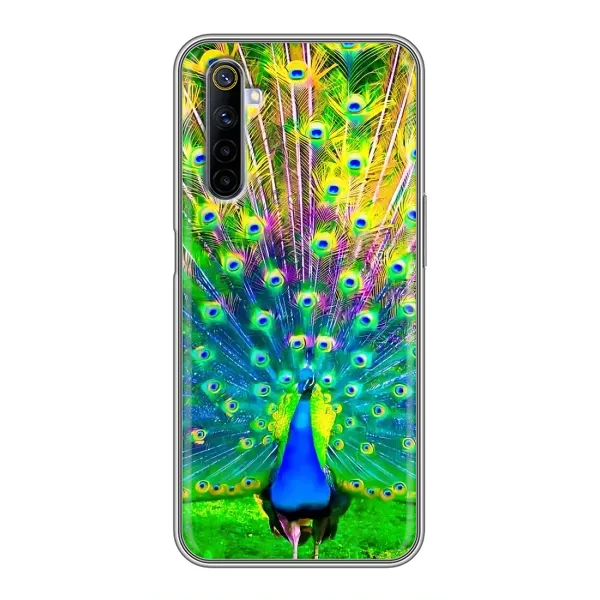 Чехол с принтом «Яркий Павлин» для Realme 6 Чехол с принтом «Яркий Павлин» для Realme 6