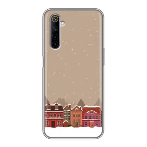 Новогодние, Праздничные Чехлы для Realme 6 - 2024 год (Зимний город)