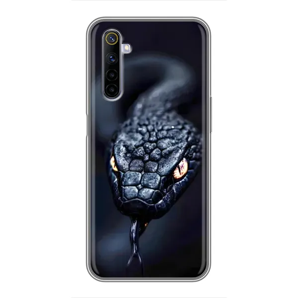 Чехол с принтом «Черная змея» для Realme 6 Чехол с принтом «Черная змея» для Realme 6