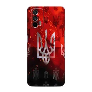 Украинские Чехлы для Realme 7 Pro с картинкой УПА (AlphaPrint) (ГЕРБ УПА)