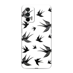 Чохол з пташками на Realme 7 Pro (VPrint) (Ластівки)