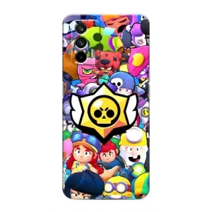 Чехол для Realme 7 Pro Бравл Старс (VPrint) (Лого Brawl Stars)