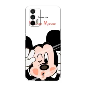 Эксклюзивный чехол для Realme 7 Pro (AlphaPrint - Мультяшные) (Маус Микки)