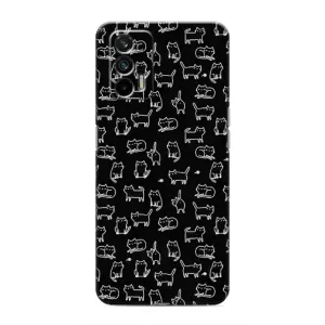 Чехол с принтом для Realme 7 Pro (AlphaPrint) Модные коты (Меленькие котики)