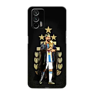 Чехлы для Realme 7 Pro (Leo чемпион) (AlphaPrint) (Месси Король)