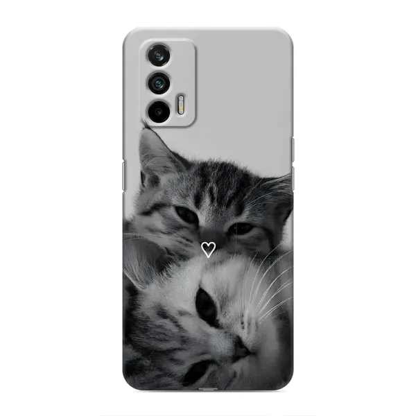 Чехол с принтом «Пара котов» для Realme 7 Pro