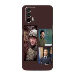 Чохол для Realme 7 Pro (AlphaPrint - с принтом Зеленського) (Президент)