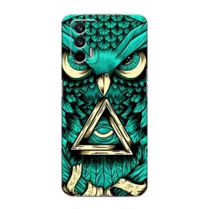 Чохол з пташками на Realme 7 Pro (VPrint) (Сова з оком)