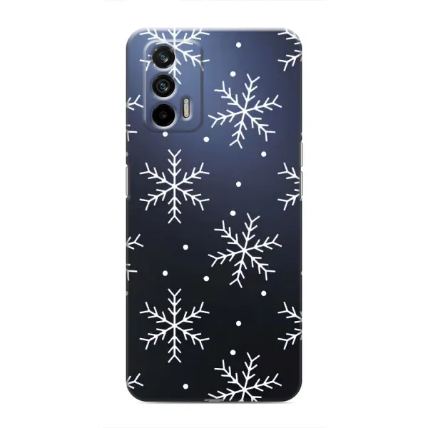 Чехол с принтом «Белые снежинки» для Realme 7