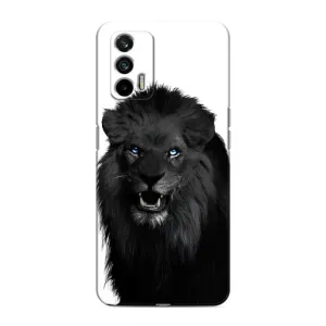 Чохли з картинкою животних Realme 7 (Чорний ЛЕВ)