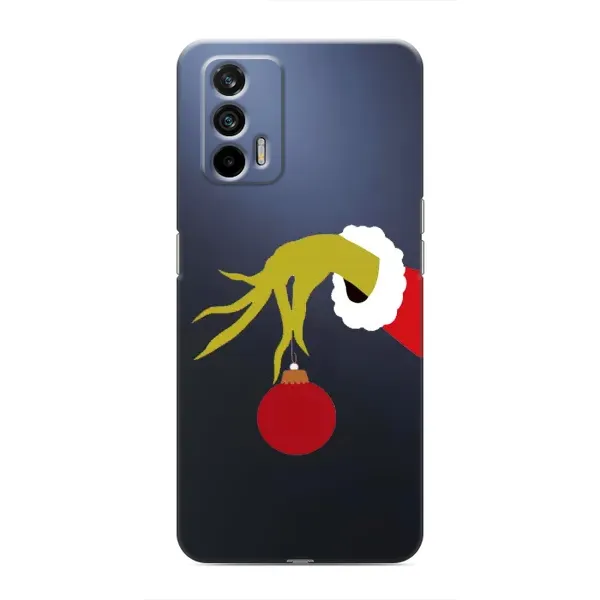 Чехол с принтом «Гринч с игрушкой» для Realme 7