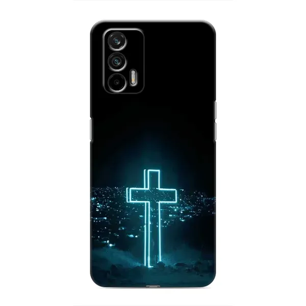 Чехол с принтом «Крест и город» для Realme 7 Чехол с принтом «Крест и город» для Realme 7