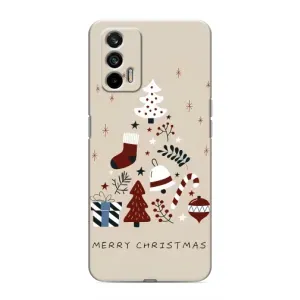 Рождественские Чехлы для Realme 7 (VPrint) (Merry Christmas)