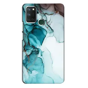 Чохол для RealMe 7i => РилМі 7і - з принтом (Дизайнерські) (AlphaPrint) (Бірюзовий мрамор)