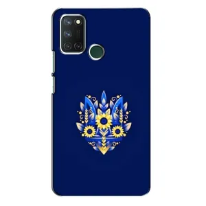 Чохли для Realme 7i Укр. Символіка (AlphaPrint) (Квітковий Герб)