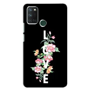 Чохол з принтом «Квіти LOVE» для Realme 7i