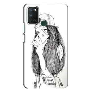 Чохол з друком для Realme 7i - (Мода) (AlphaPrint) (Фото дівчини)