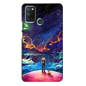 Космічні Чохли для RealMe 7i => РилМі 7і (VPrint) (Вид Галактики)