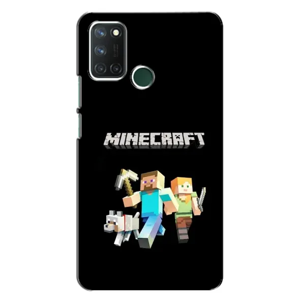 Чохол з принтом «герої Minecraft» для Realme 7i