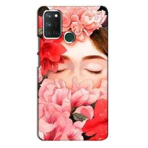 Чехлы (ART) Цветы на Realme 7i (VPrint) (Очі в квітах)