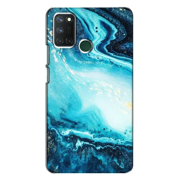 Чохол з принтом «Блакитний мрамор» для Realme 7i