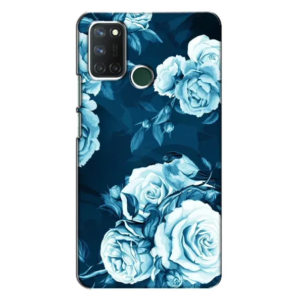 Чехол с принтом «Голубые Бутоны» для Realme 7i Чехол с принтом «Голубые Бутоны» для Realme 7i