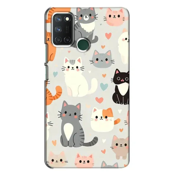Чехол с принтом «Коллаж котов» для Realme 7i