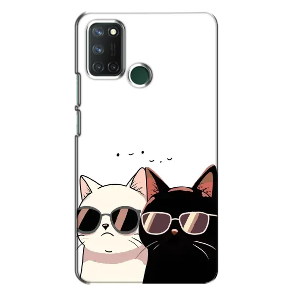 Чехол с принтом «Коты в очках» для Realme 7i