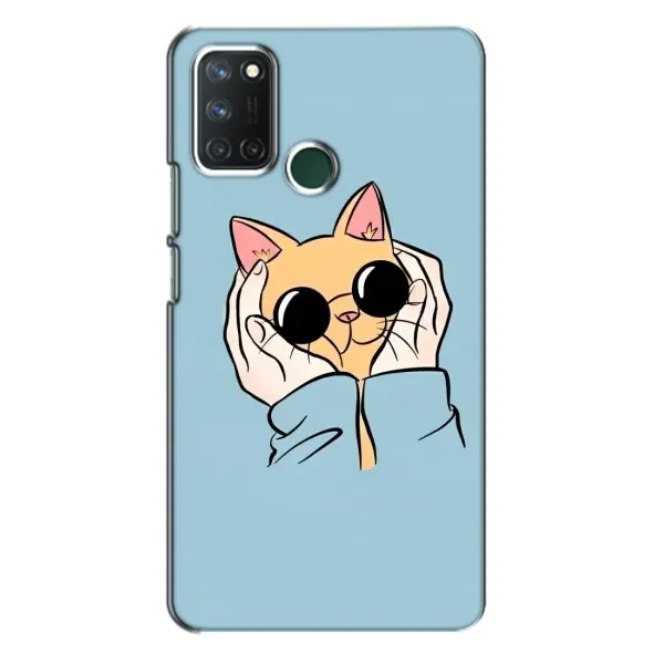 Чехол с принтом «Котик в очках» для Realme 7i