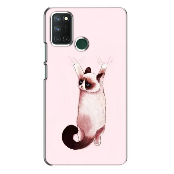 Чехол с принтом «Котик падает» для Realme 7i