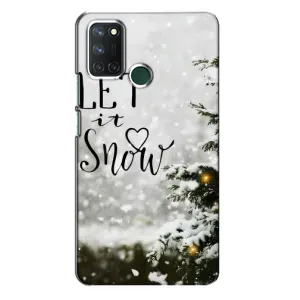 Новорічні, Святкові Чохли для Realme 7i - 2024 год (Let it snow)