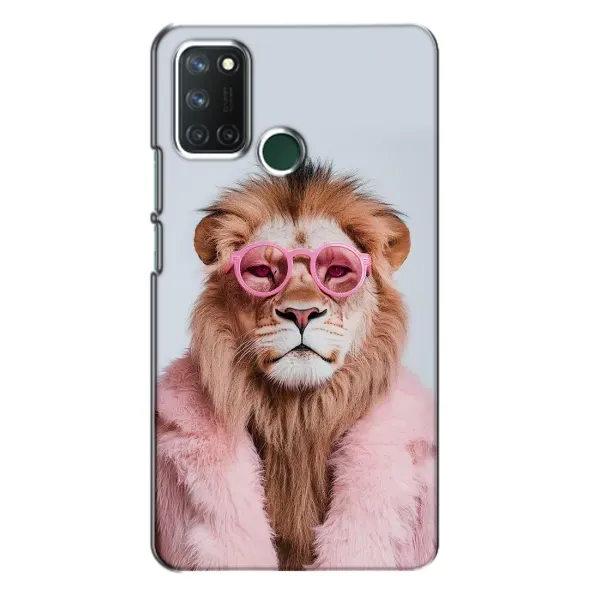 Чехол с принтом «Лев в очках» для Realme 7i