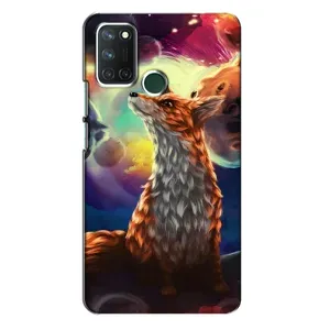 Чехлы с картинкой Лисички для Realme 7i (VPrint) (Лисица в космосе)